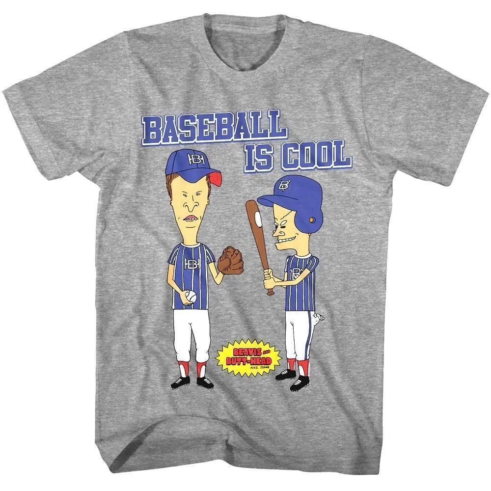 Beavis And Butthead Baseball Is Cool Unisex T Shirt Funny Cartoon Fan Tee 05